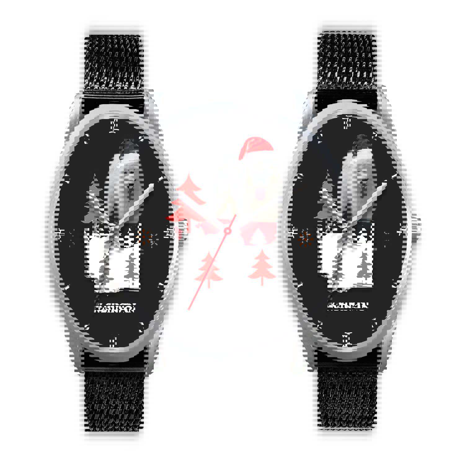 Samoyed Dog Washington Christmas Special Wrist Watch