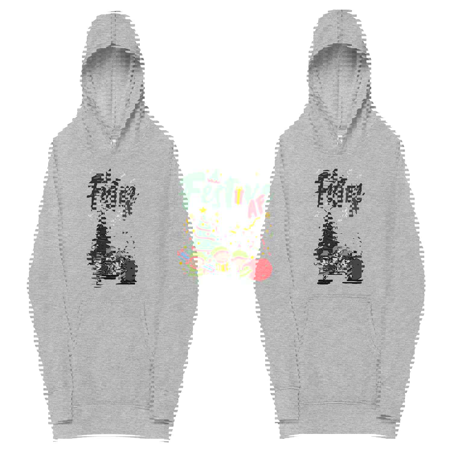 Mike Sorrentino Festive AF Illustration Kids Hoodie