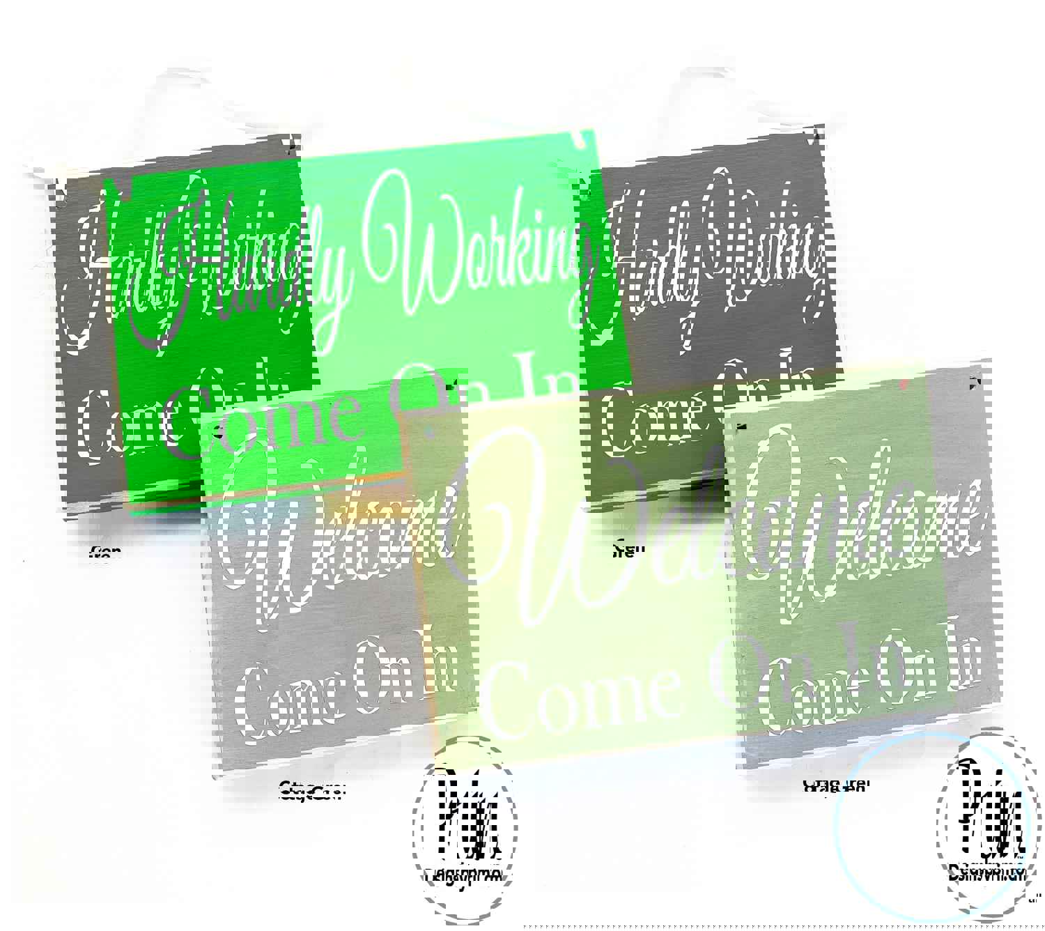 10x8 No Visitors We Are Protecting the Health of Our Family Members Custom Wood Sign