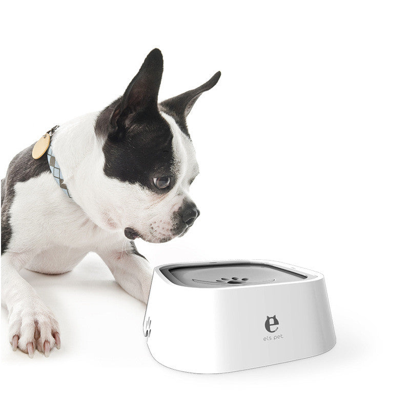 1.5L Floating Pet Water Bowl - Anti-Overflow Slow Feeder for Cats & Dogs