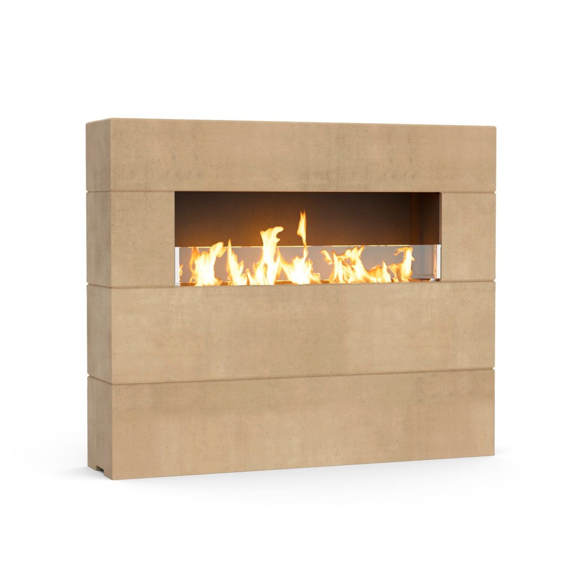 American Fyre Designs Milan Tall Linear Outdoor Gas Fireplace