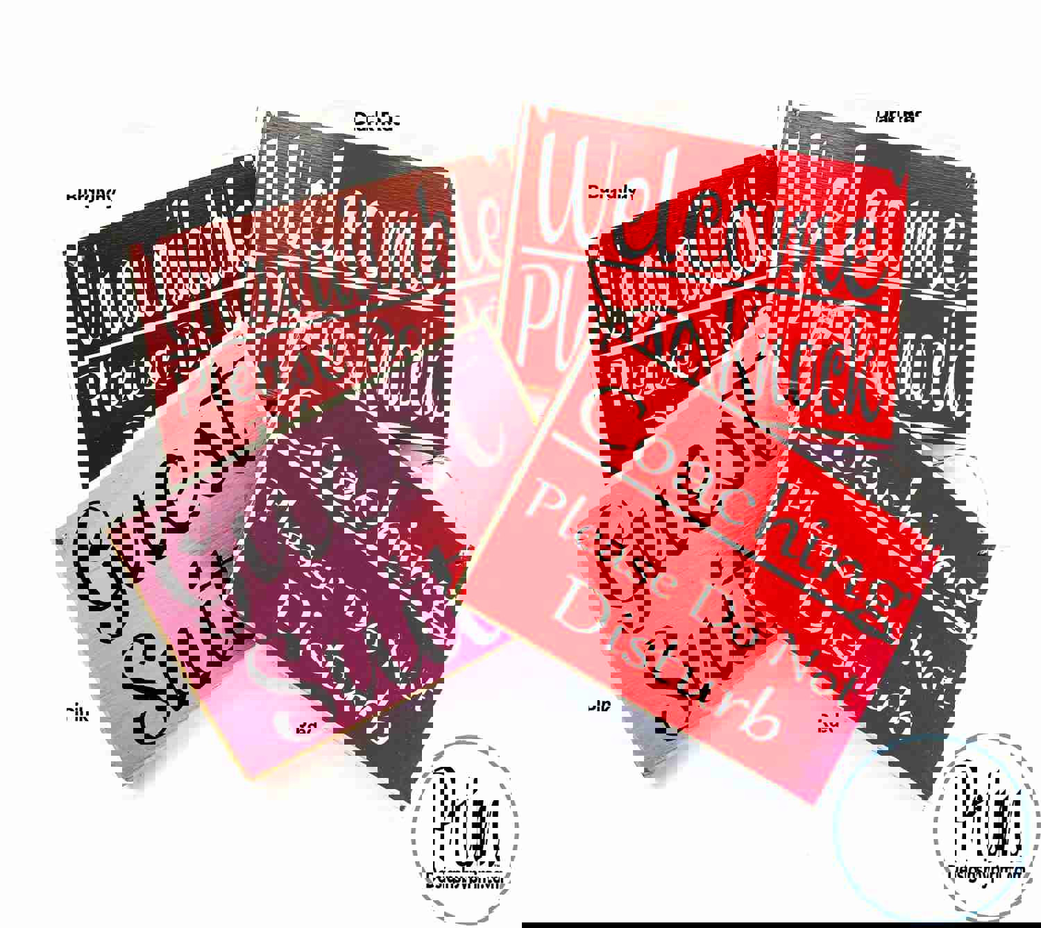 10x8 No Visitors We Are Protecting the Health of Our Family Members Custom Wood Sign