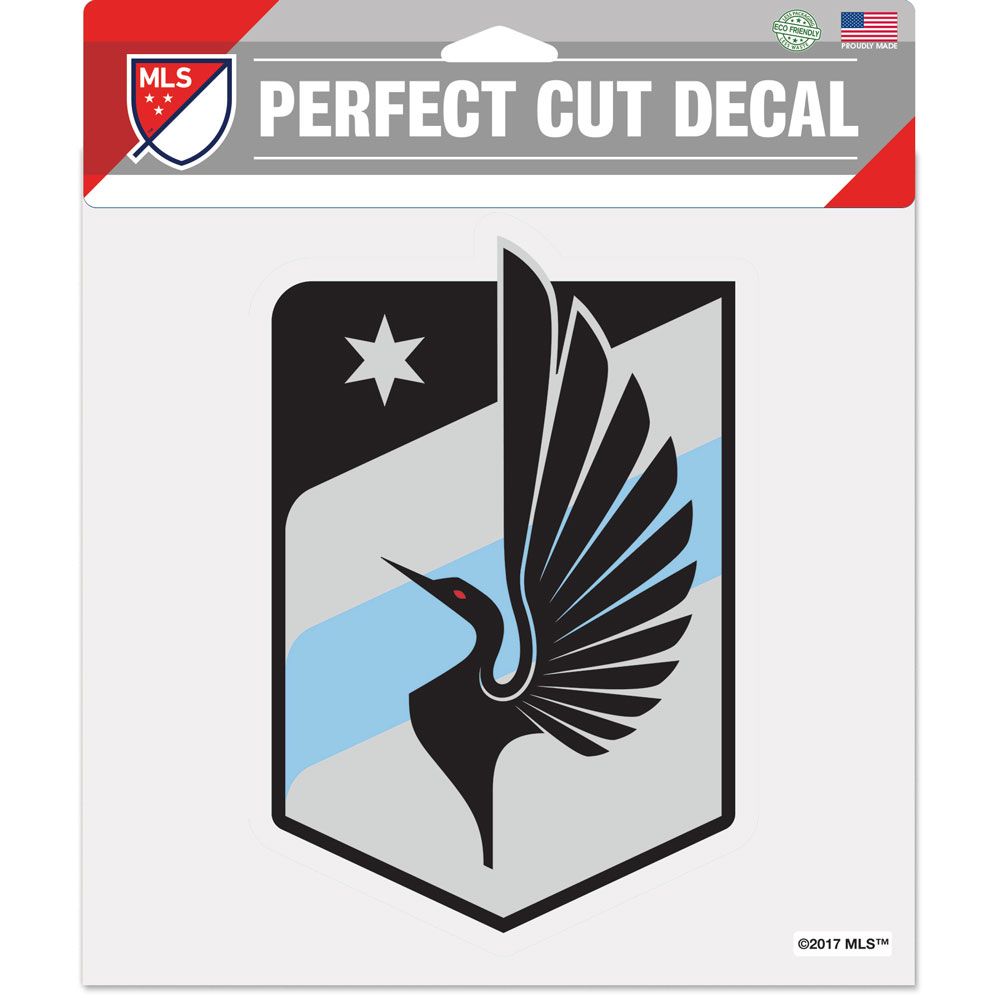 Minnesota United FC 8 x 8 Perfect Cut Color Decal - Officially Licensed Vinyl Sticker