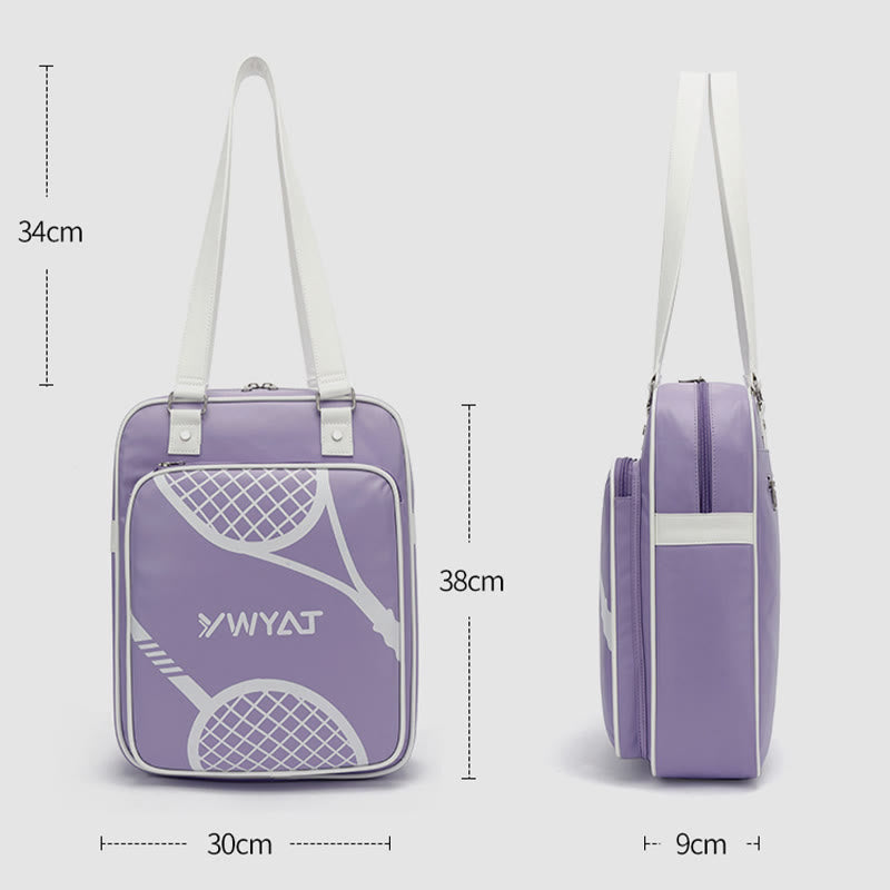 Stylish Badminton Bag for Women - Large Capacity Racket Bag with Multiple Pockets