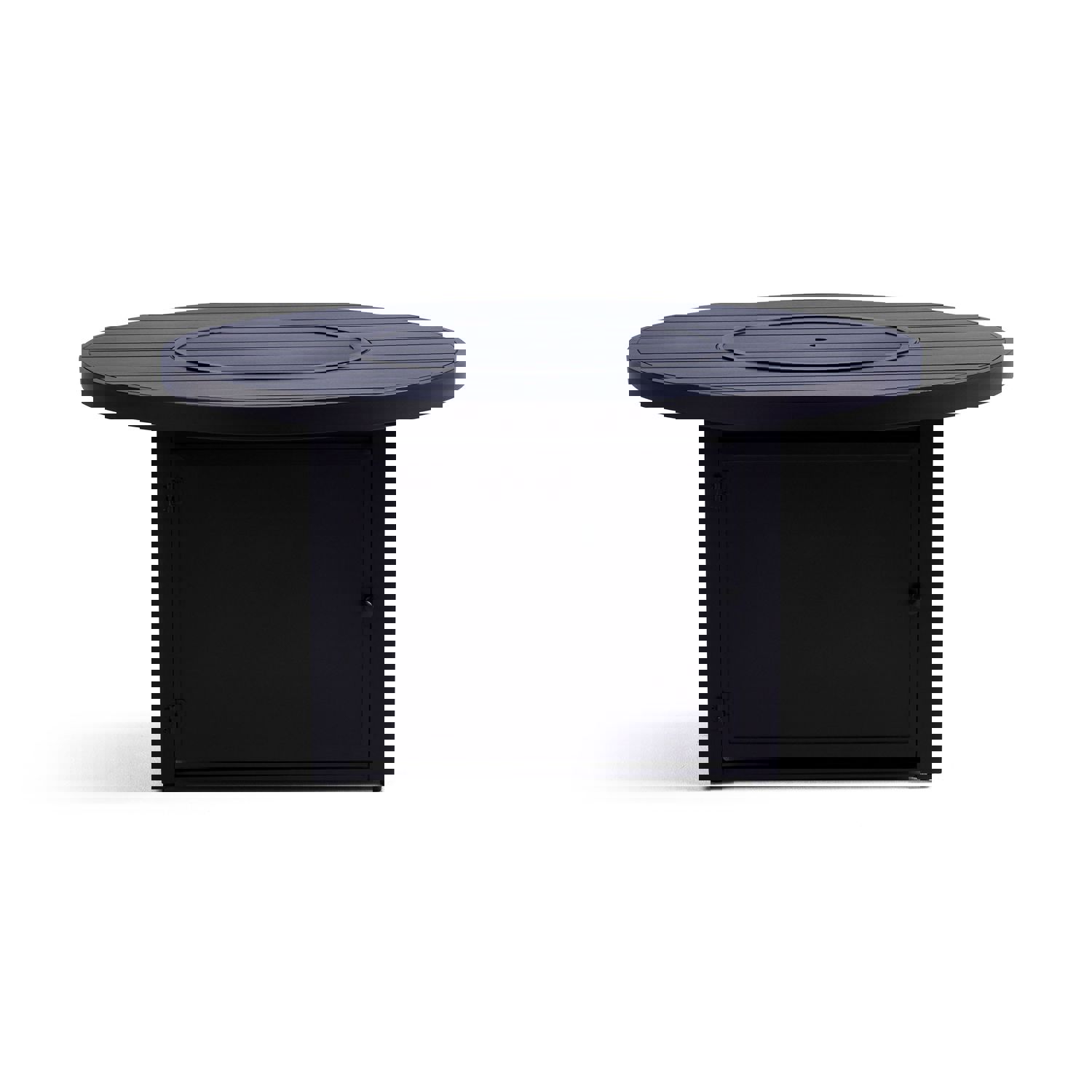 Langdon Outdoor Fire Pit Table Set with 4 Fixed Chairs