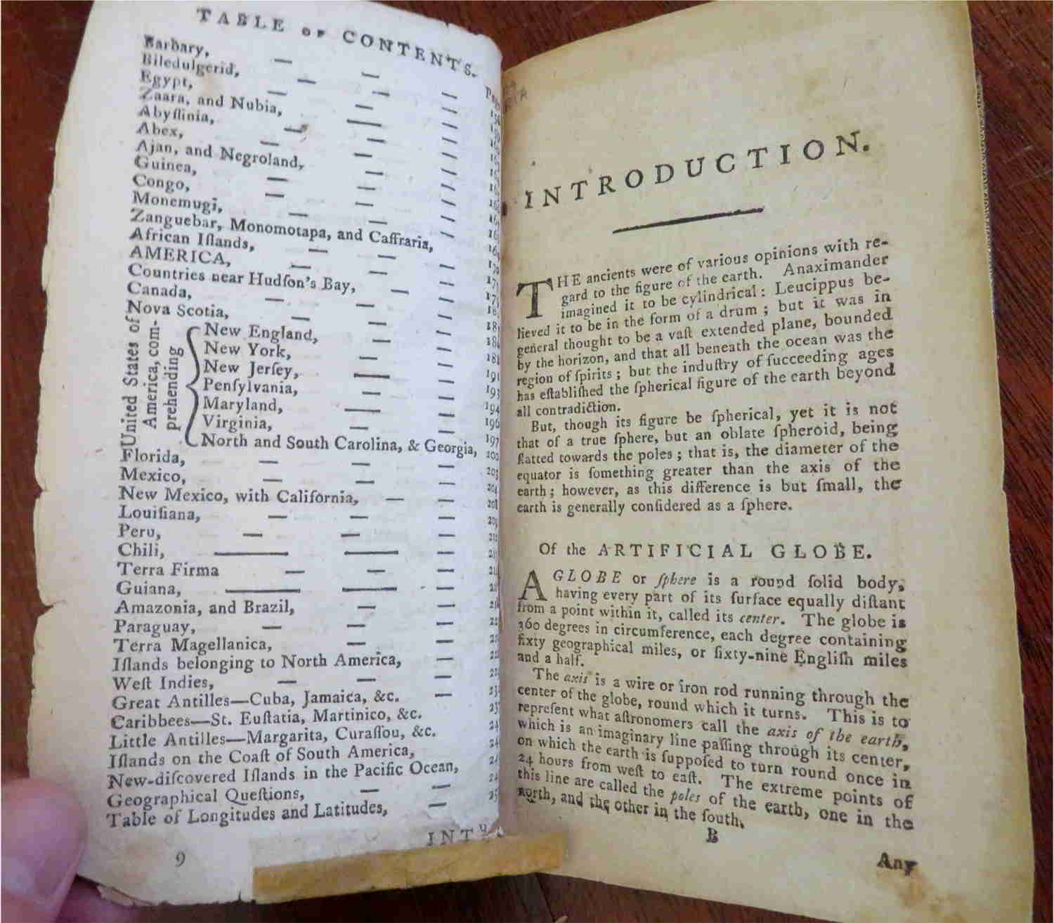 1784 Geography for Youth: World Description of America & Africa in Leather Book