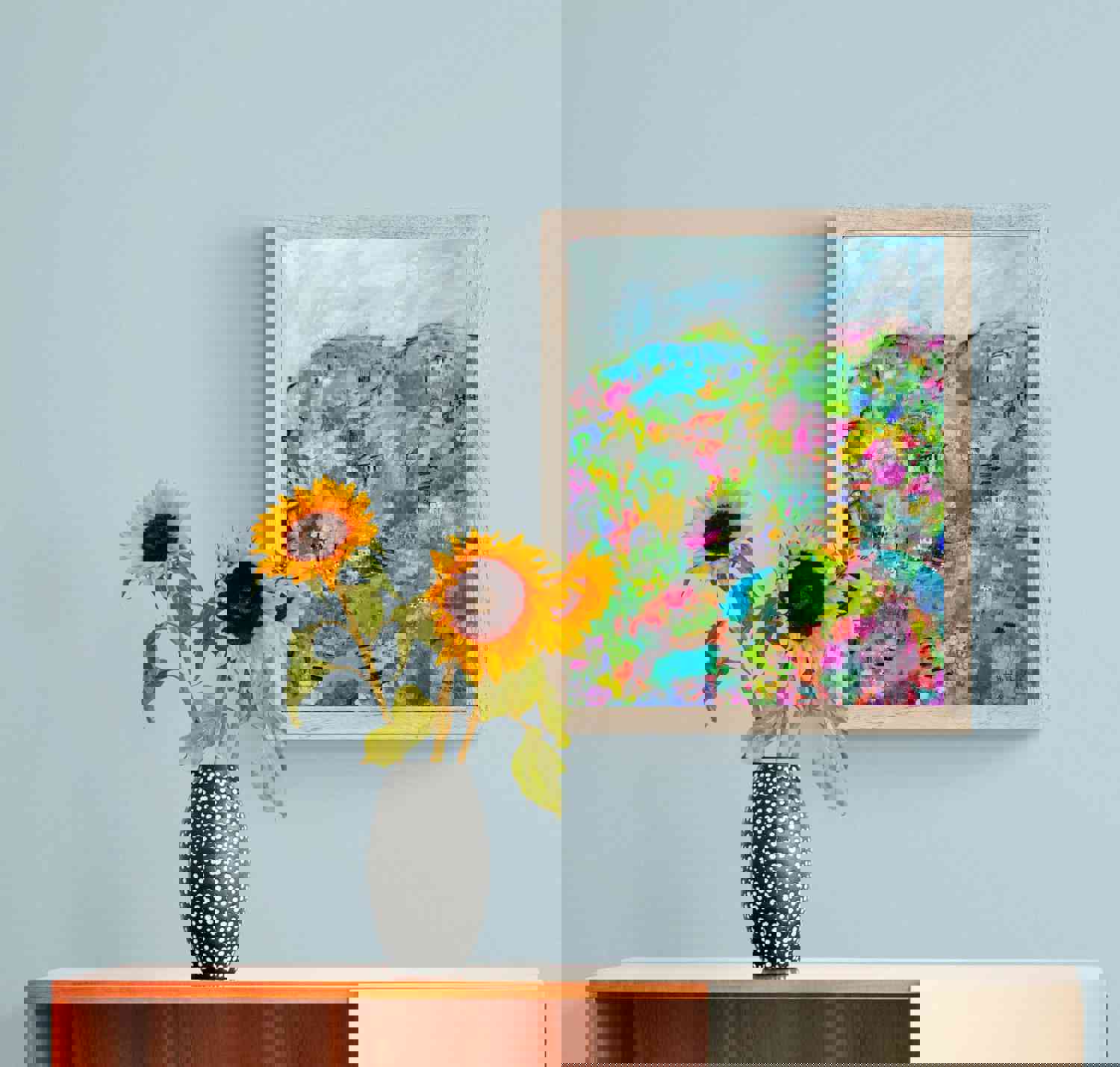 Beauty of Less Travelled Road - Mixed Media Painting