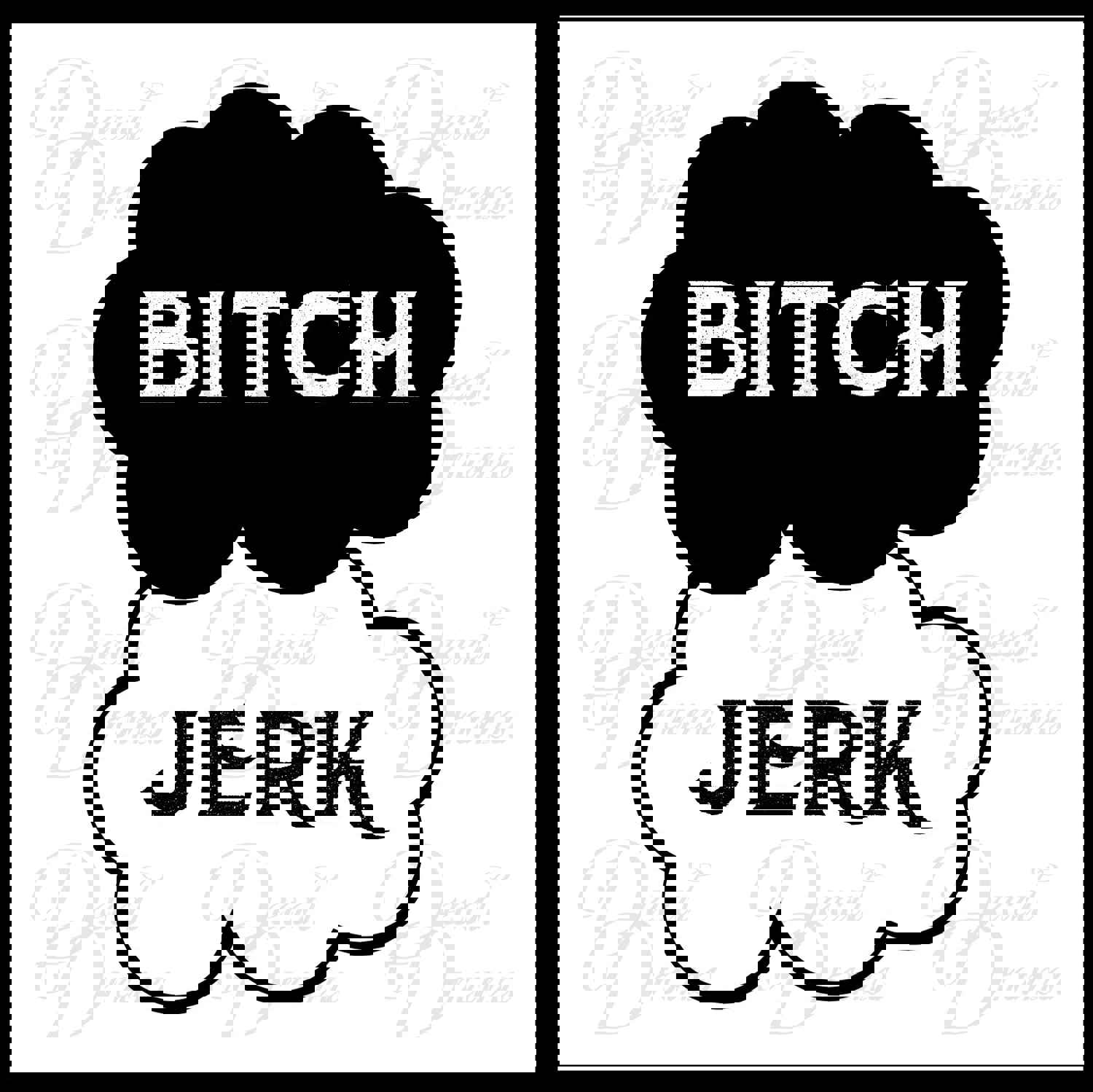 Supernatural Bitch Jerk Mash-Up Vinyl Decal for Car/Laptop