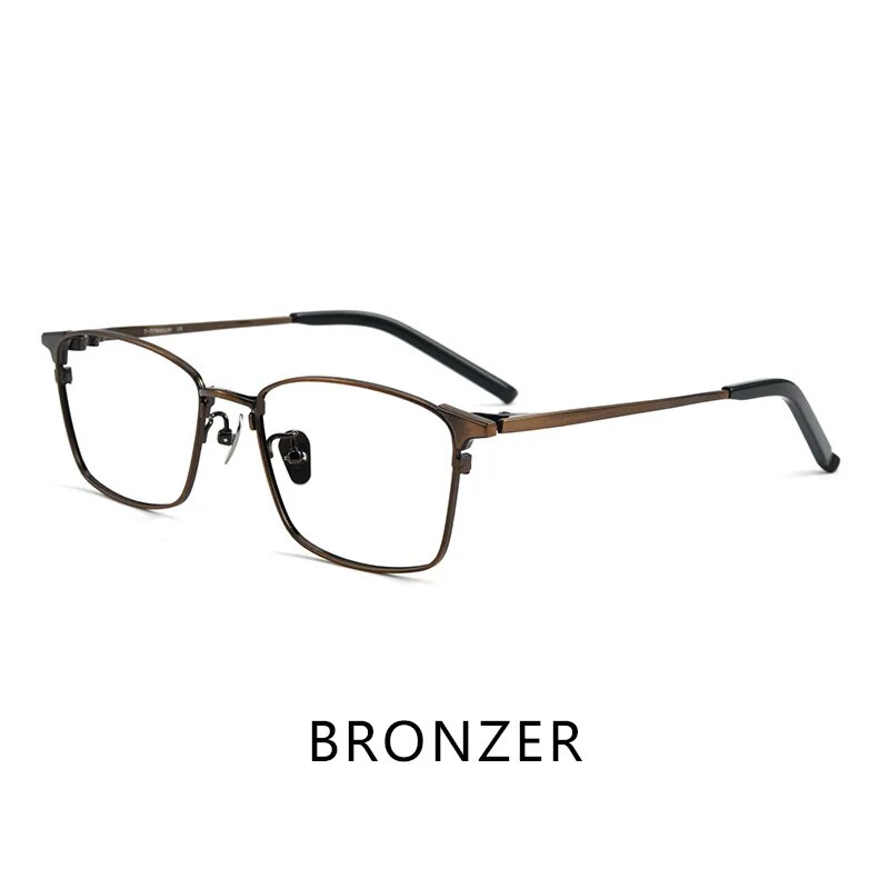 Trend Retro Pure Titanium Unisex Polygon Fashion Luxury Glasses Frame