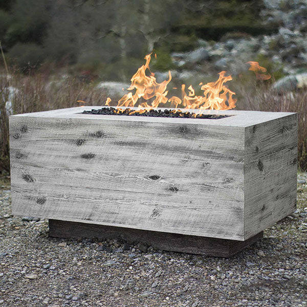 The Outdoor Plus 60 Catalina Wood Grain Concrete Gas Fire Pit