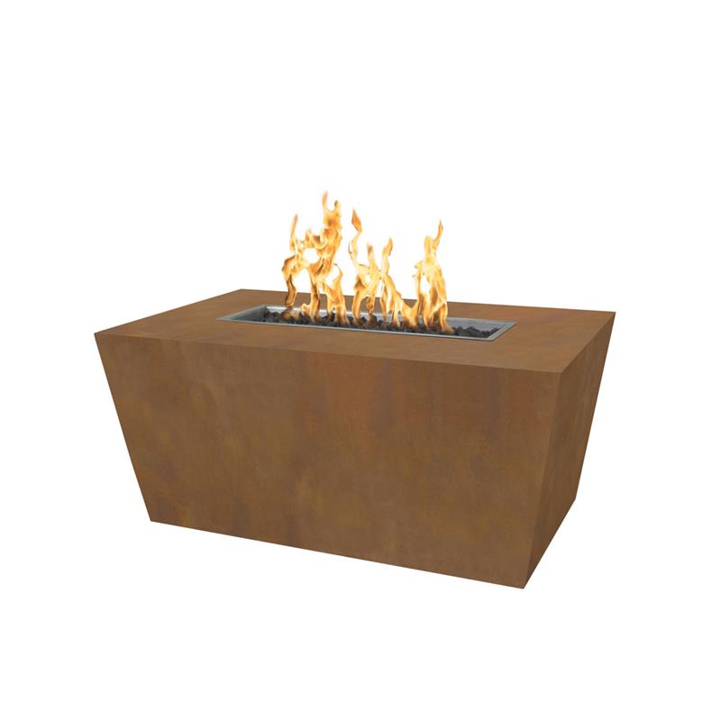 Mesa Corten Steel Rectangle Gas Fire Pit (3 Sizes)