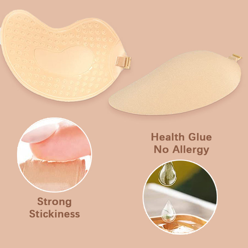 Bettybra® Sticky Invisible Backless Strapless Push Up Bras - Buy 1 Get 2 - Black