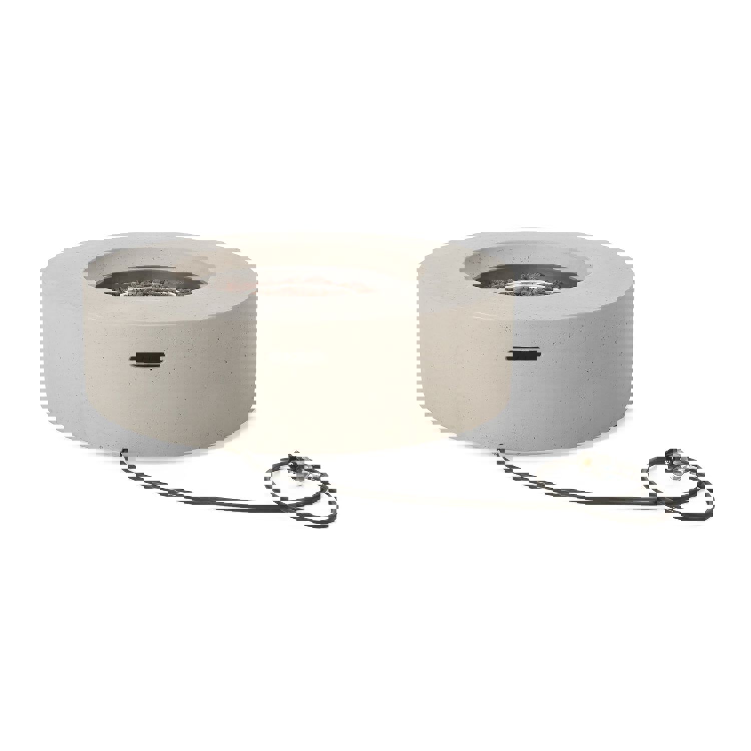 Hearth Circular 50K BTU Outdoor Gas Fire Pit Table with Tank Holder