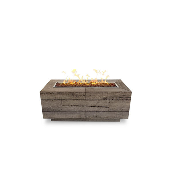 The Outdoor Plus 60 Catalina Wood Grain Concrete Gas Fire Pit