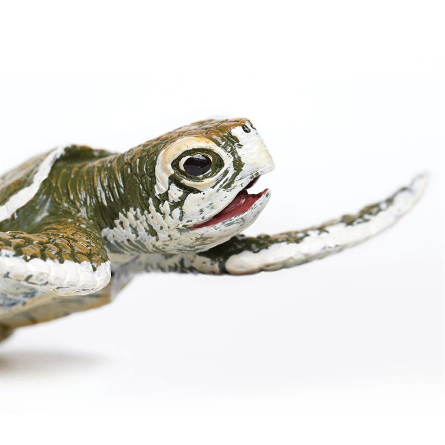 Kemps Ridley Sea Turtle Baby Toy - Hand-Painted Figurine