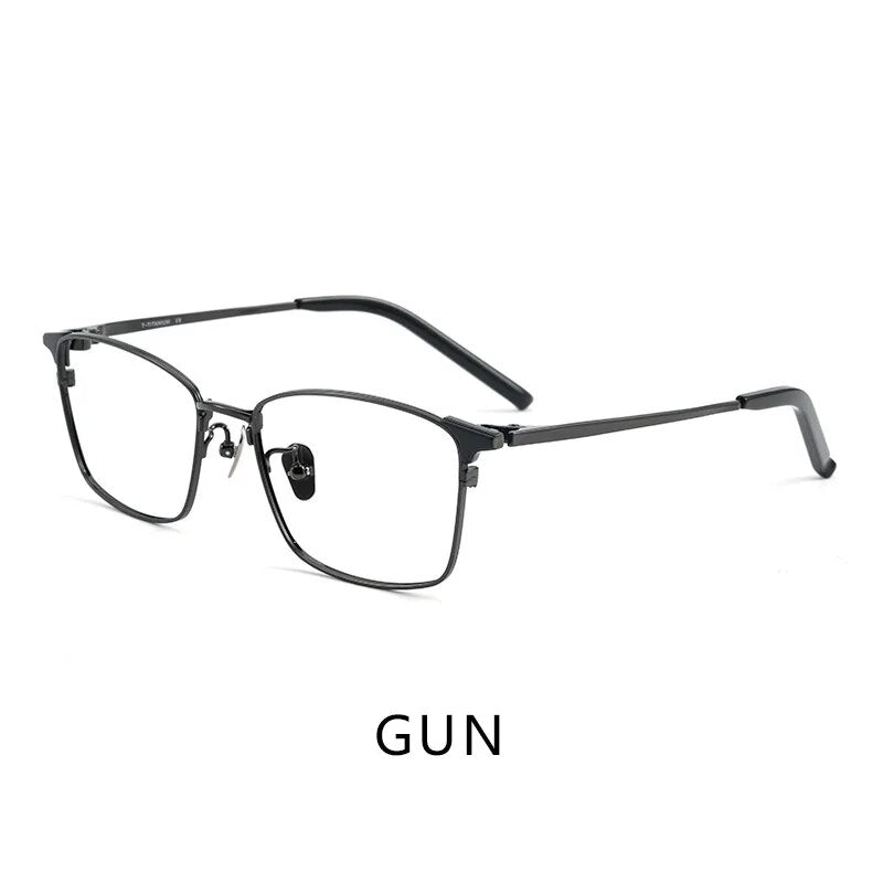 Trend Retro Pure Titanium Unisex Polygon Fashion Luxury Glasses Frame