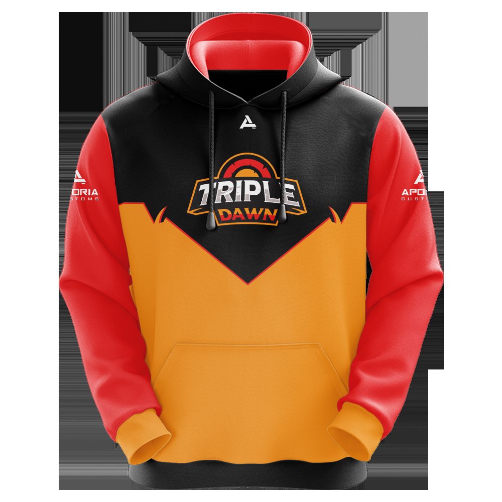 Triple Dawn Sublimated Hoodie - Custom Fit, Breathable & Durable