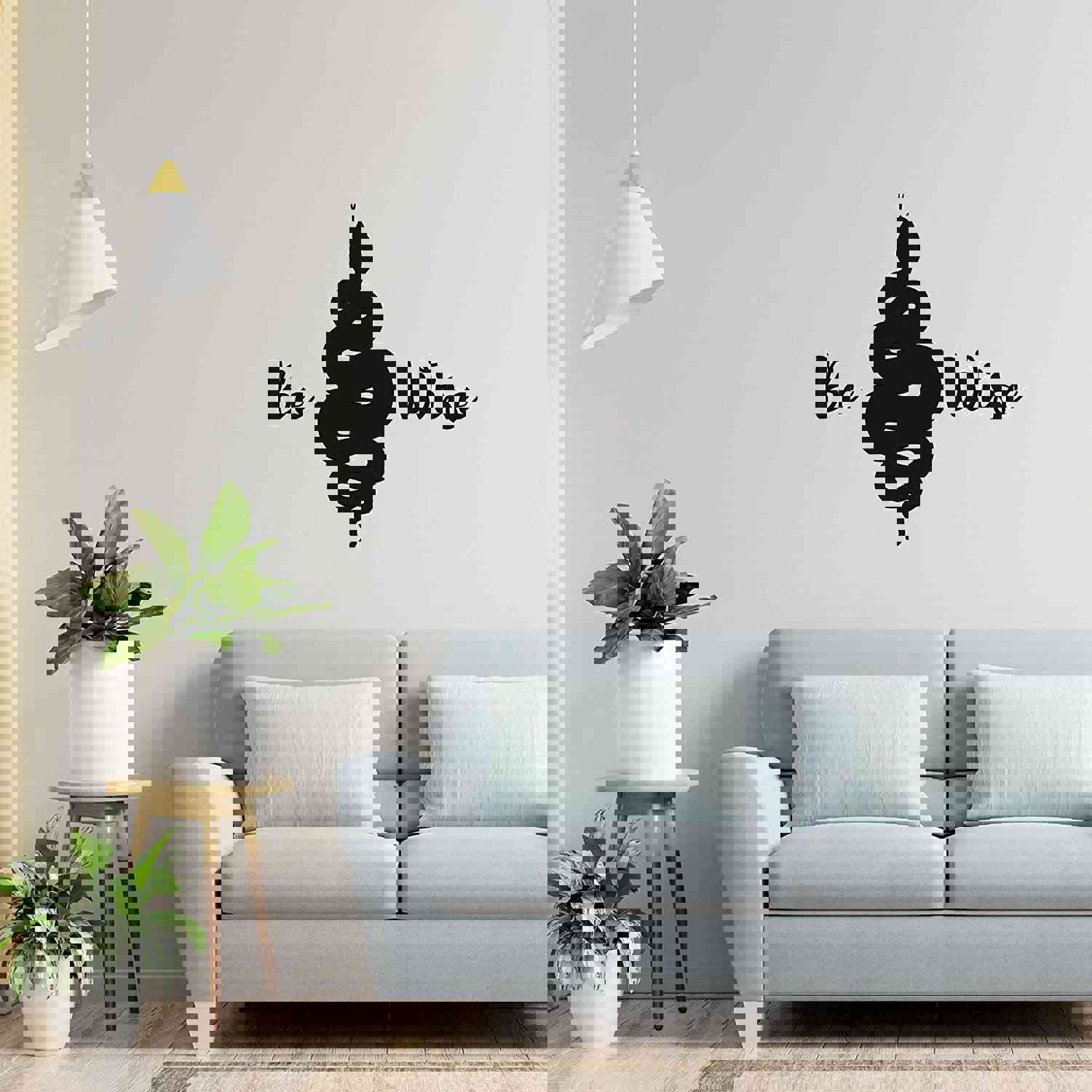 Animal Life Quote Vinyl Wall Sticker Decal - Be Wise Snake Snakes Motivation Quote