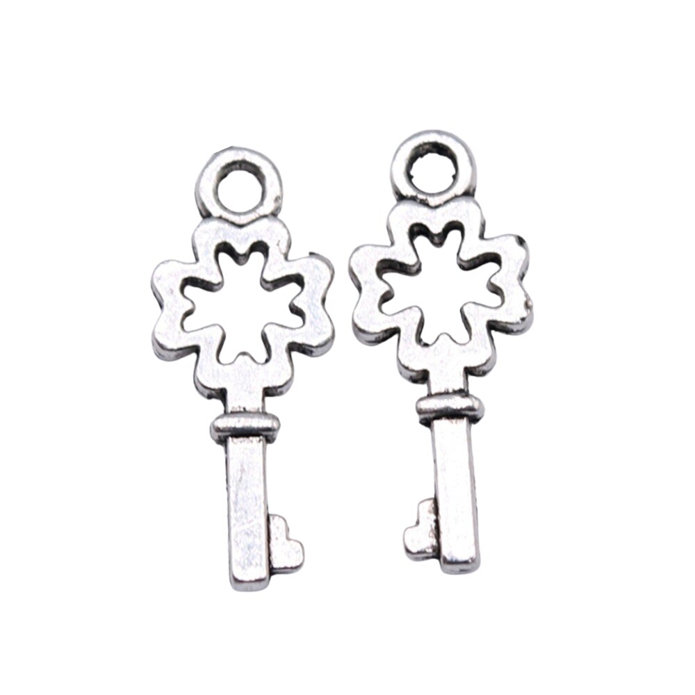 WYSIWYG 40pcs Antique Silver Alloy Charms for DIY Jewelry Making