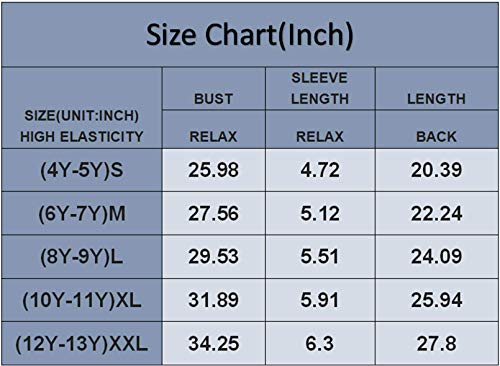 Acelitt Girls Summer Casual Loose Tie Dye Blouse - Sky Blue, Size 10-11 Years