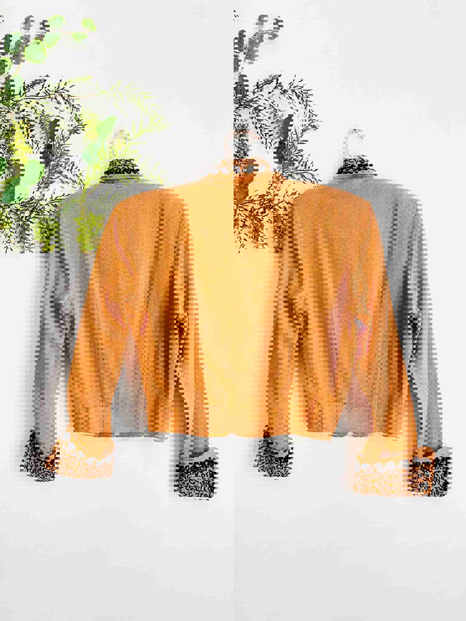 Vintage 1930s Apricot Color Jacket with Black Soutache