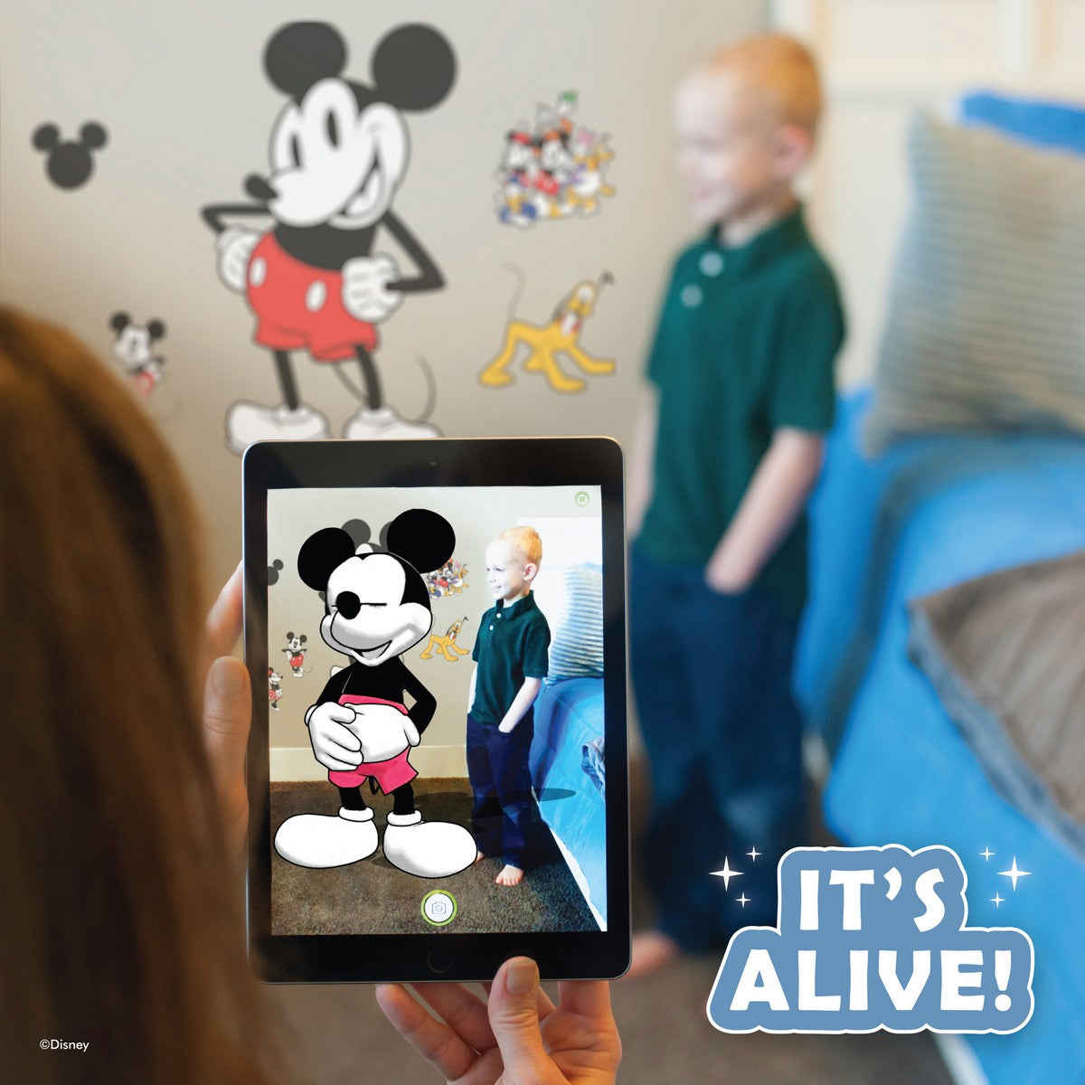 Classic Mickey Mouse Interactive Wall Decal with Augmented Reality