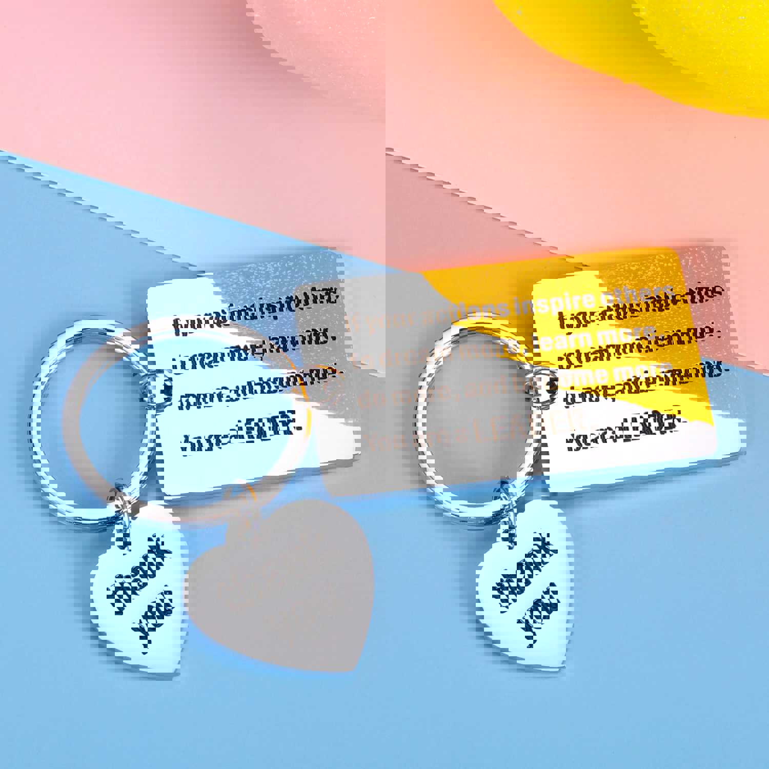 Boss Appreciation Keychain Gifts for Leaders, Supervisors, and Coworkers