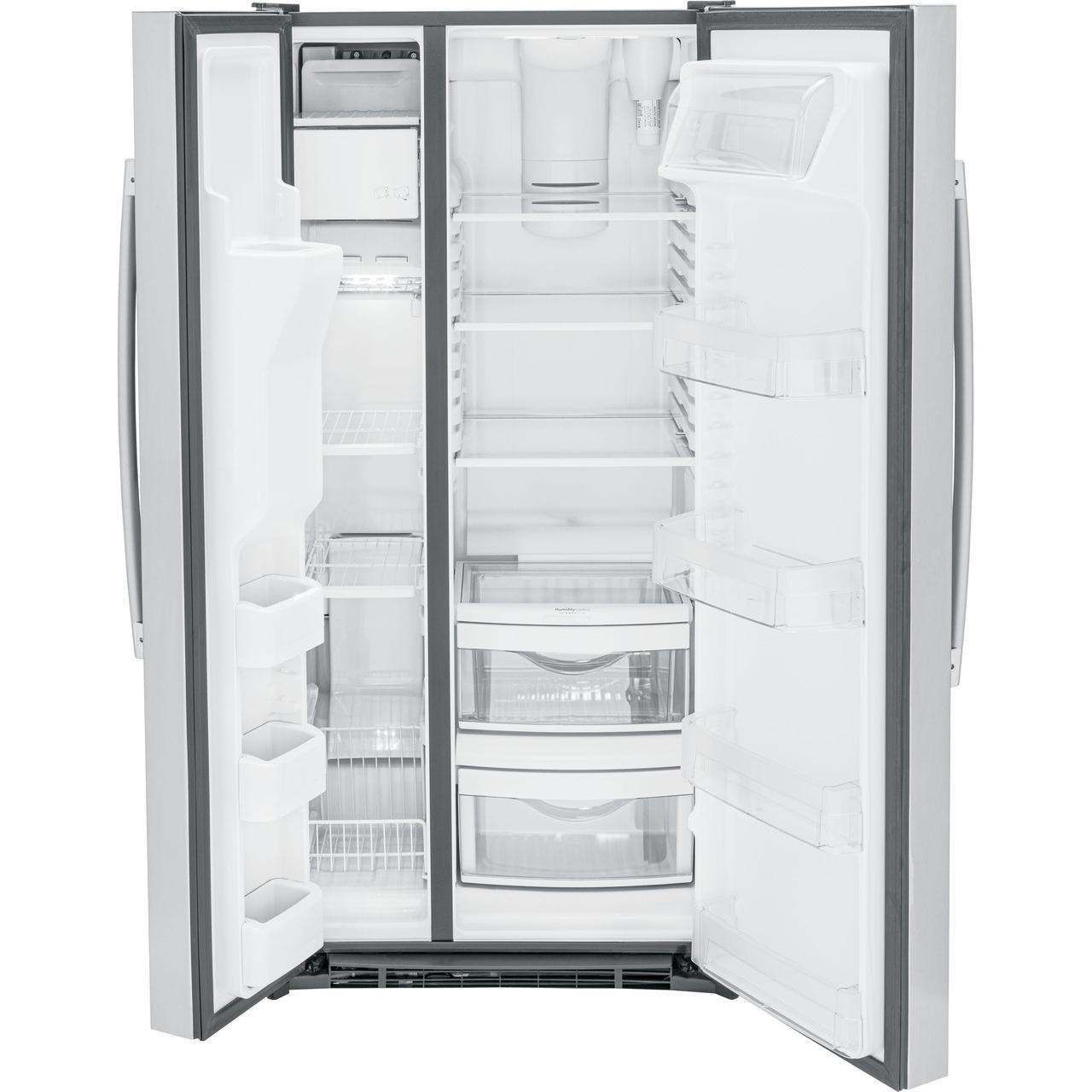 GE 33-inch, 23 cu. ft. Side-By-Side Refrigerator with Water and Ice Dispenser