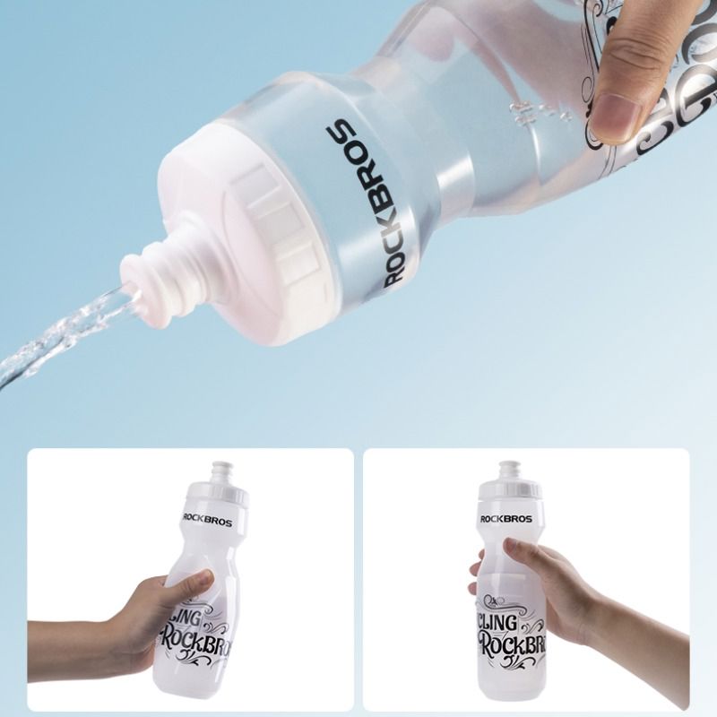 ROCKBROS Cycling Water Bottle - 750ml Large Capacity, PP5 & Silicone, Outdoor Sports Drink Bottle
