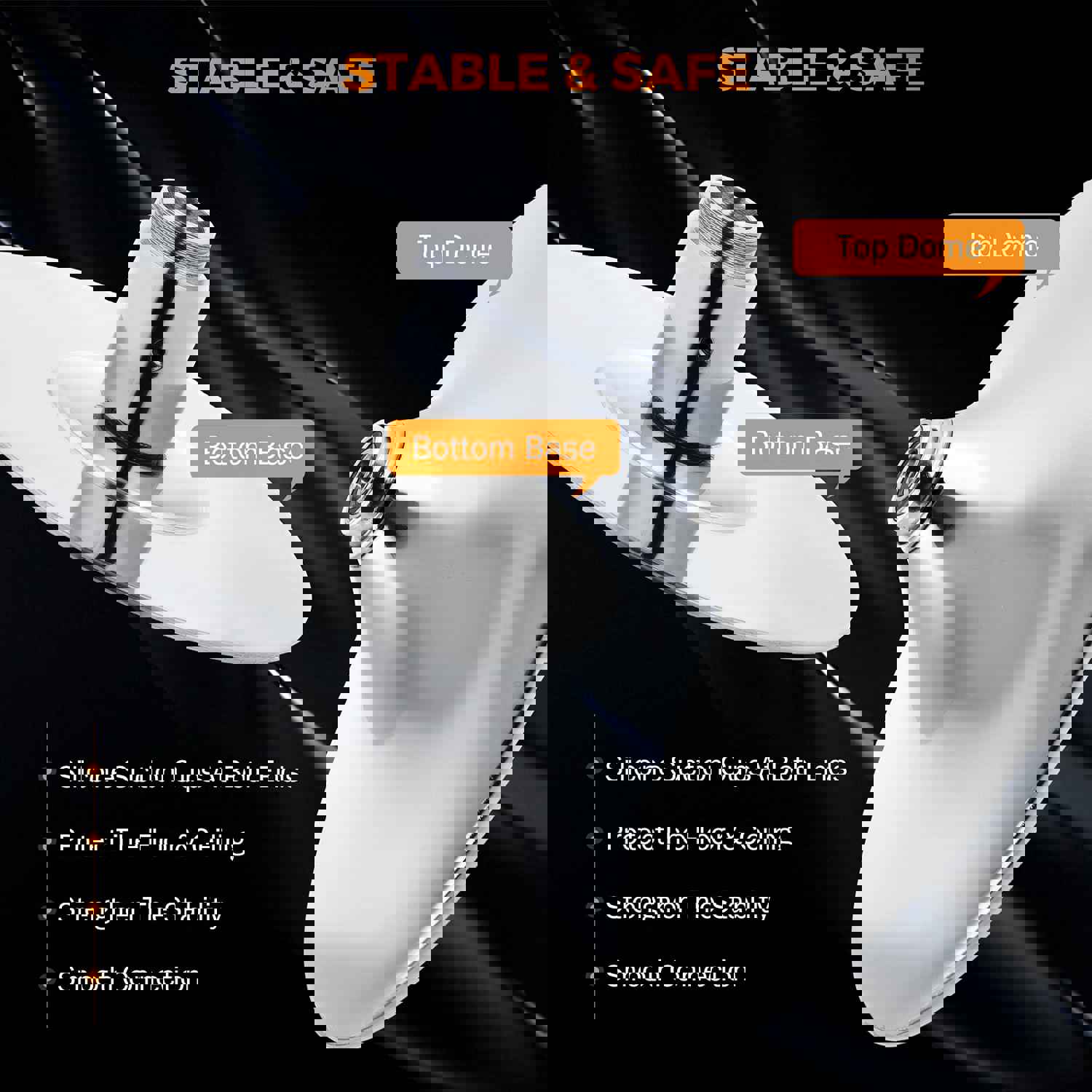 Professional Spinning & Static Stripper Pole for Home, Gym, and Club Use