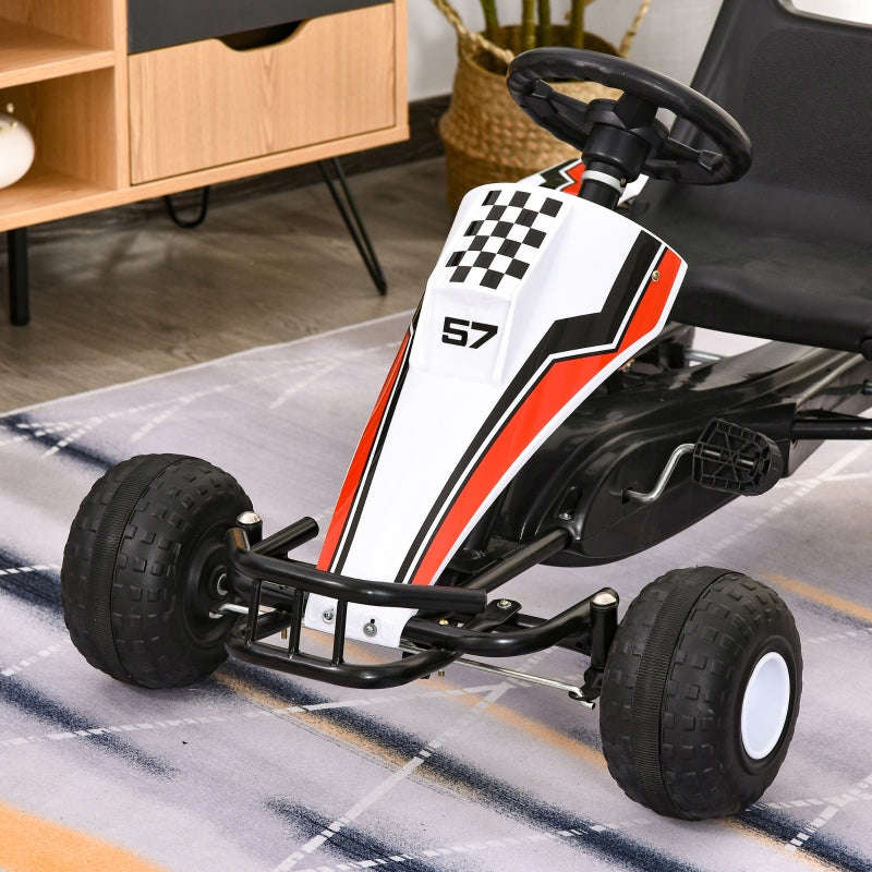 Outdoor Children's Pedal Kart Ride-On Toy with Adjustable Gears & Comfort Seat