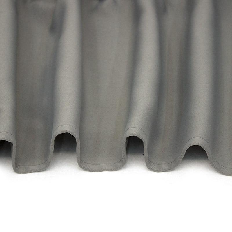 CATANIA GRAY BLACKOUT CURTAINS - 2 Panels Set (55”x90”)