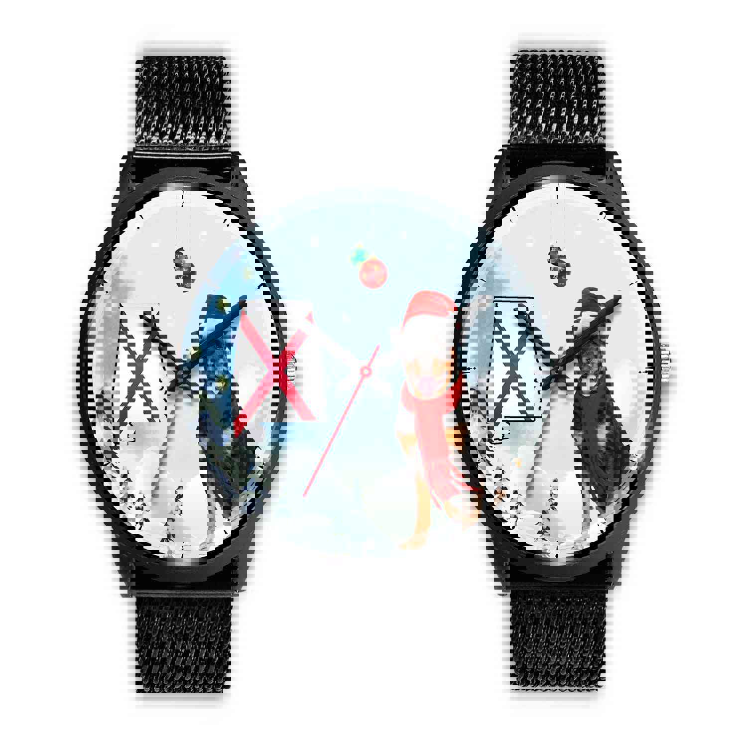 Rottweiler Dog Alabama Christmas Special Wrist Watch