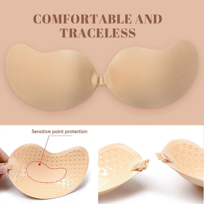 Bettybra® Sticky Invisible Backless Strapless Push Up Bras - Buy 1 Get 2 - Black