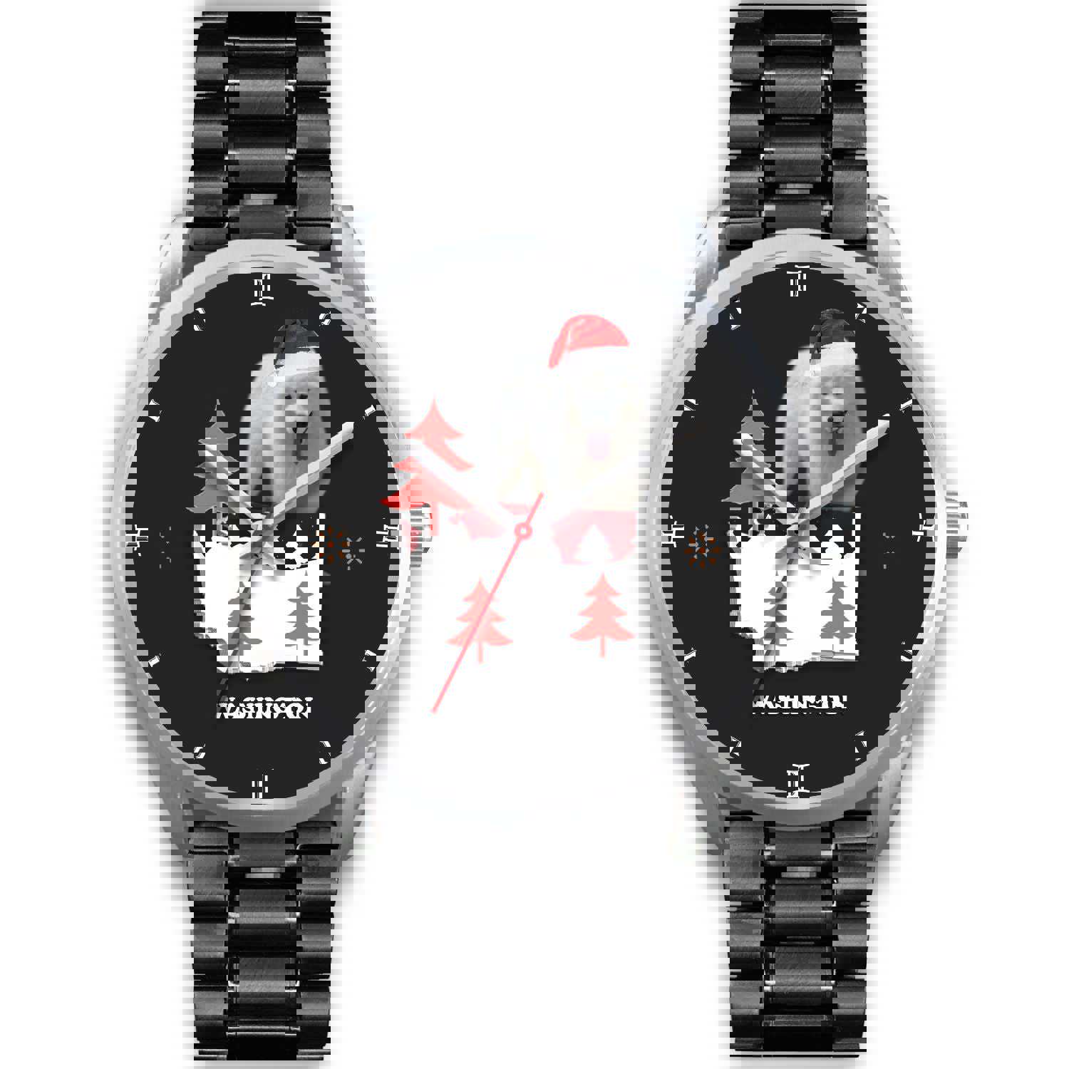 Samoyed Dog Washington Christmas Special Wrist Watch
