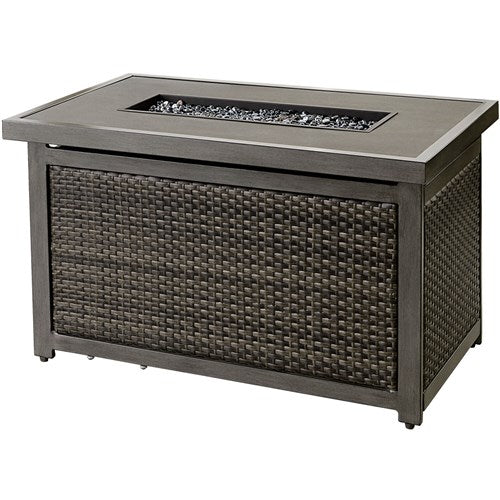 Hanover - Sedona Rectangle KD Gas Slat Top Fire Pit - Gas Fire Pit - SEDFP-REC