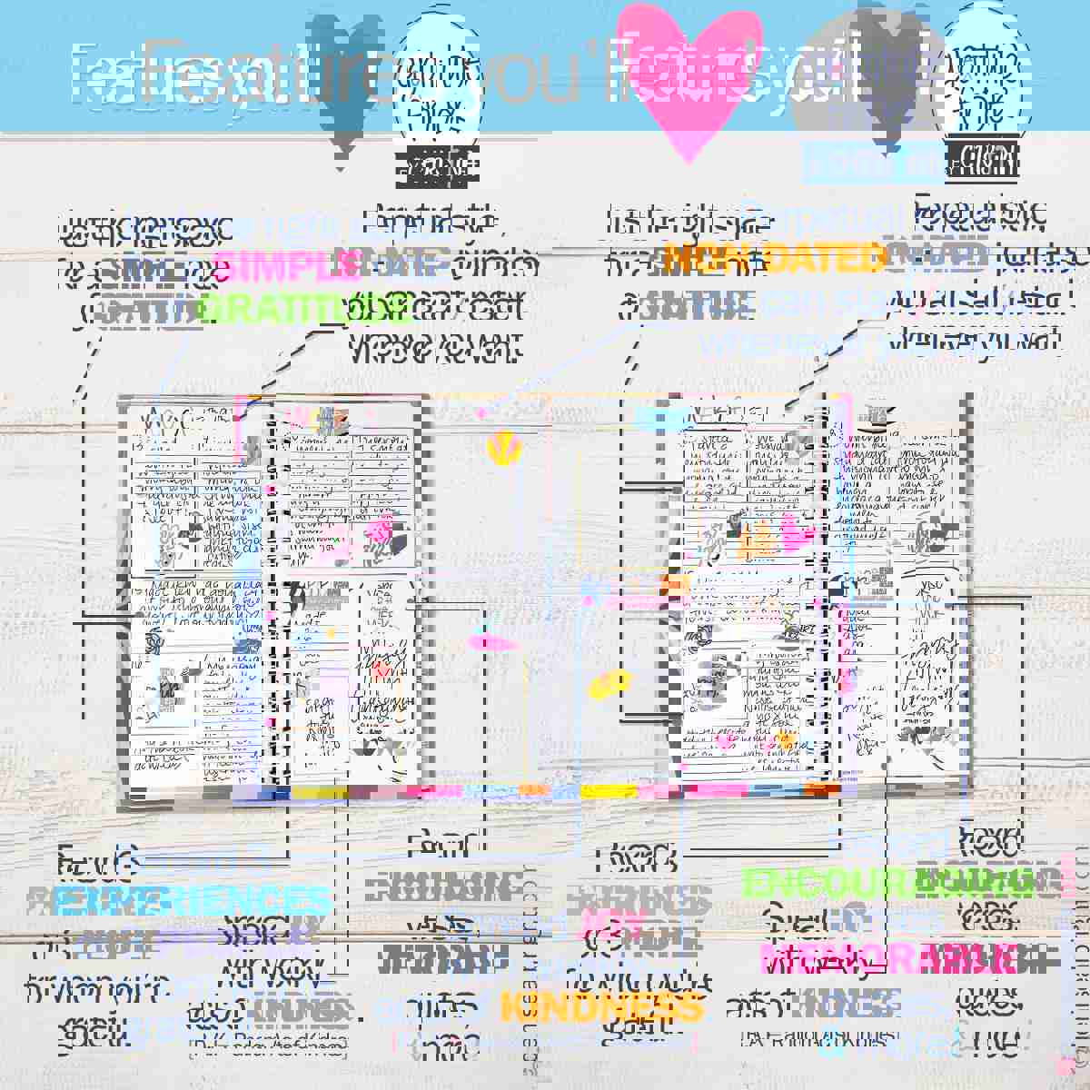 Faith-Based Gratitude Finder® Journals by Christina | Mercies New