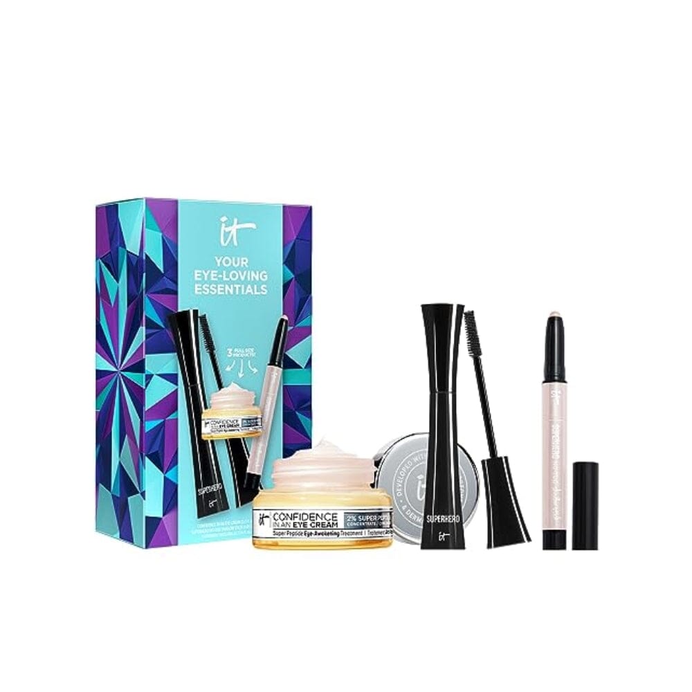 IT Cosmetics Your Eye-Loving Essentials Gift Set – 3-Piece Makeup + Skincare Kit