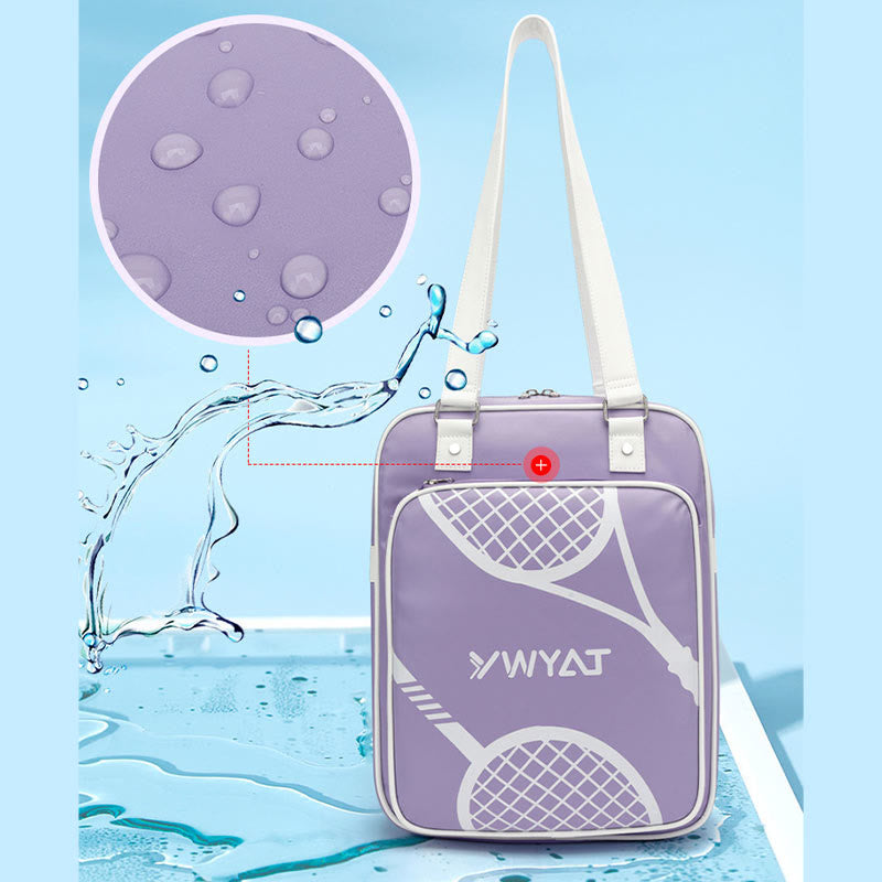 Stylish Badminton Bag for Women - Large Capacity Racket Bag with Multiple Pockets
