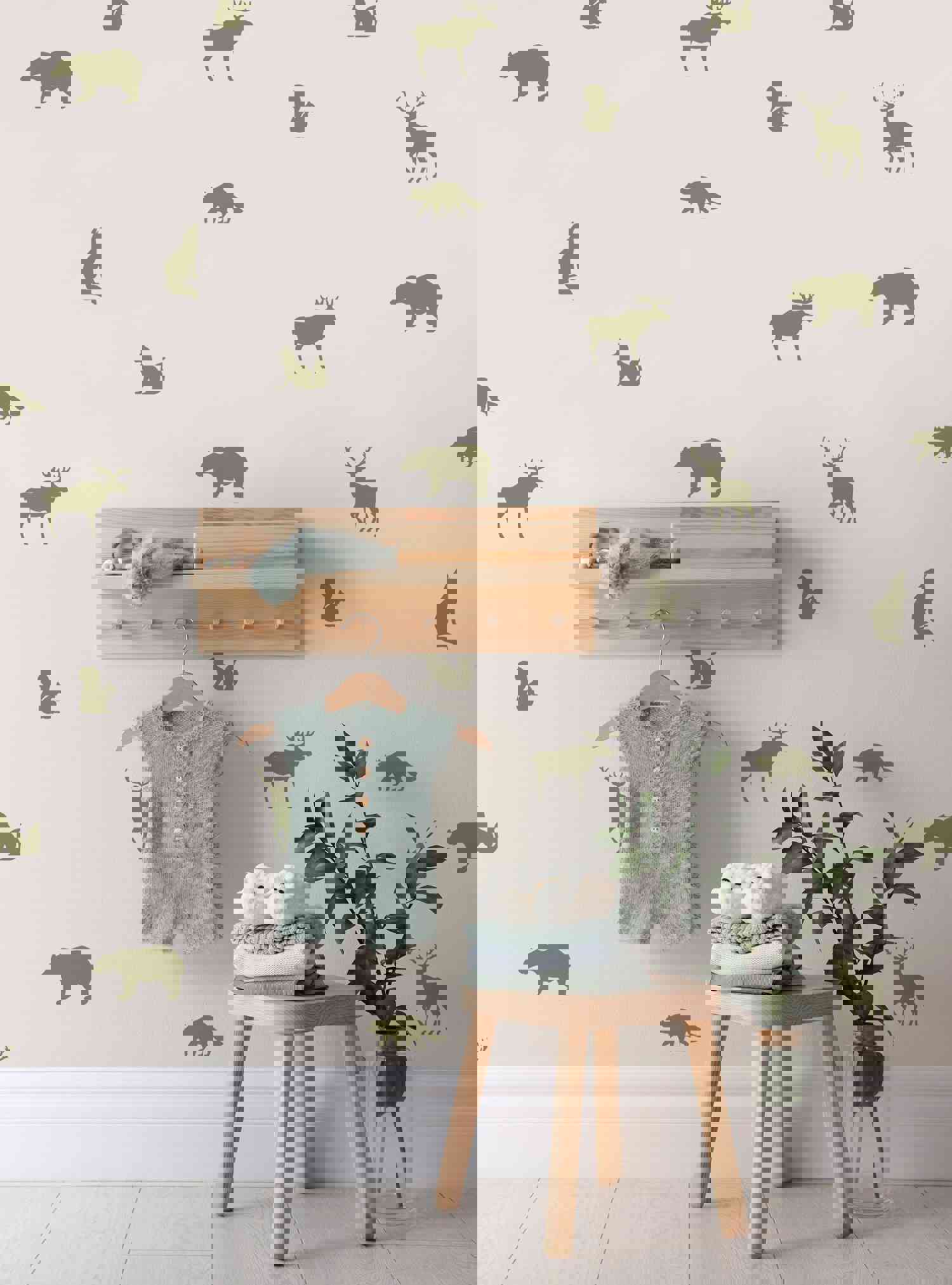 Collection of Forest Animals Wall Decal for Nursery and Kids Room