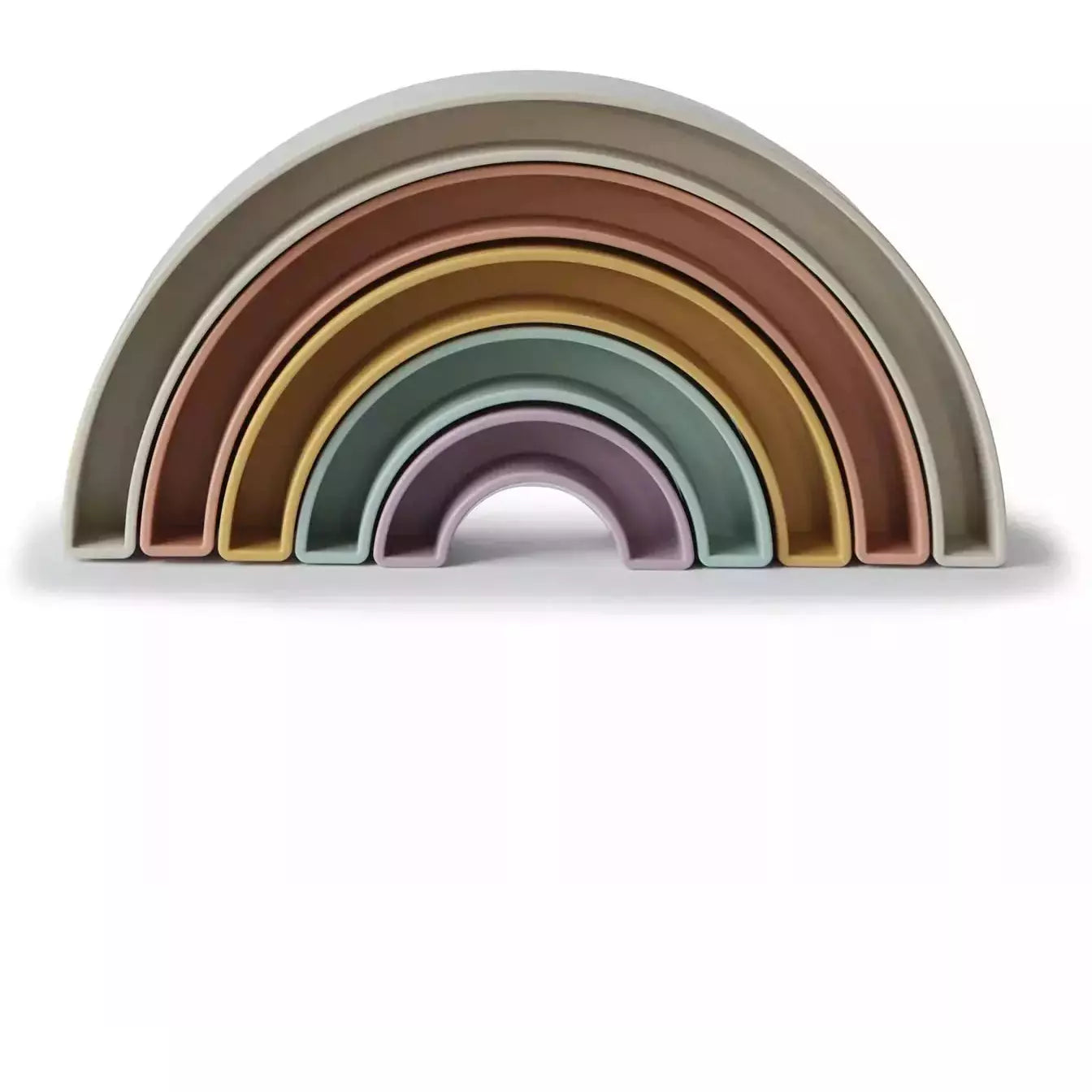 Mushie Rainbow Stacking Toy - Danish Hygge Inspired Educational Stacker