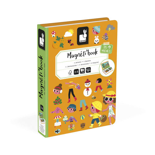 MAGNETIBOOK 4 SEASONS, 115 MAGNETS - Educational Magnetic Toy for Kids