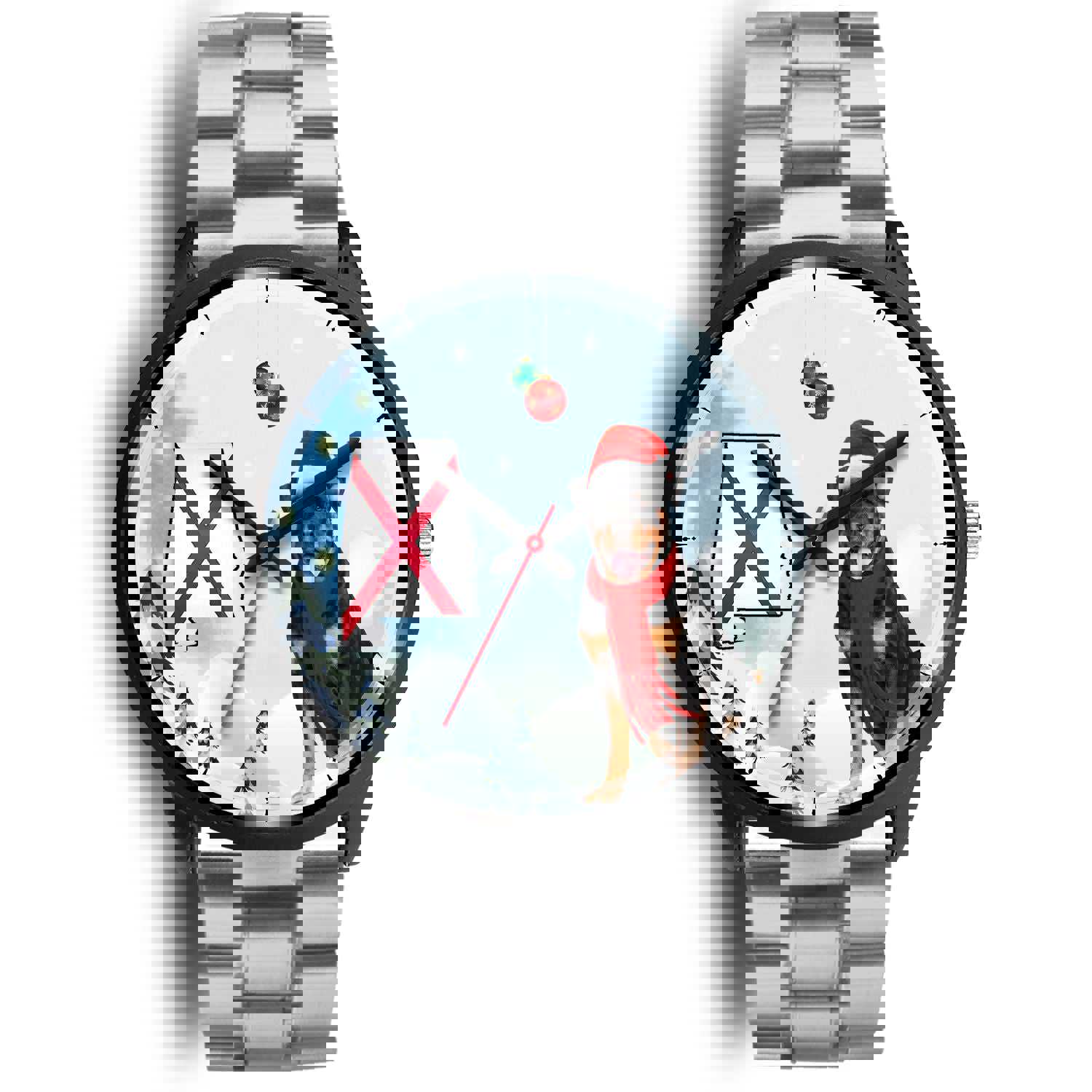 Rottweiler Dog Alabama Christmas Special Wrist Watch