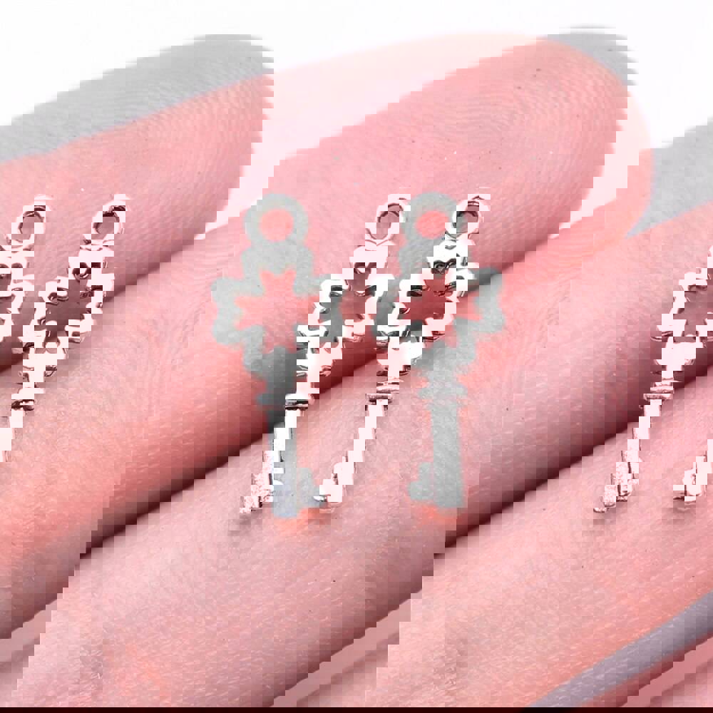 WYSIWYG 40pcs Antique Silver Alloy Charms for DIY Jewelry Making