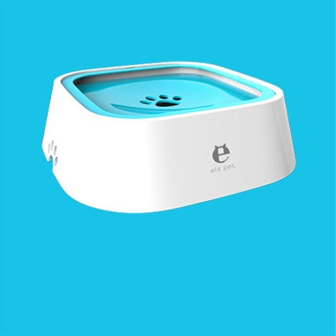 1.5L Floating Pet Water Bowl - Anti-Overflow Slow Feeder for Cats & Dogs
