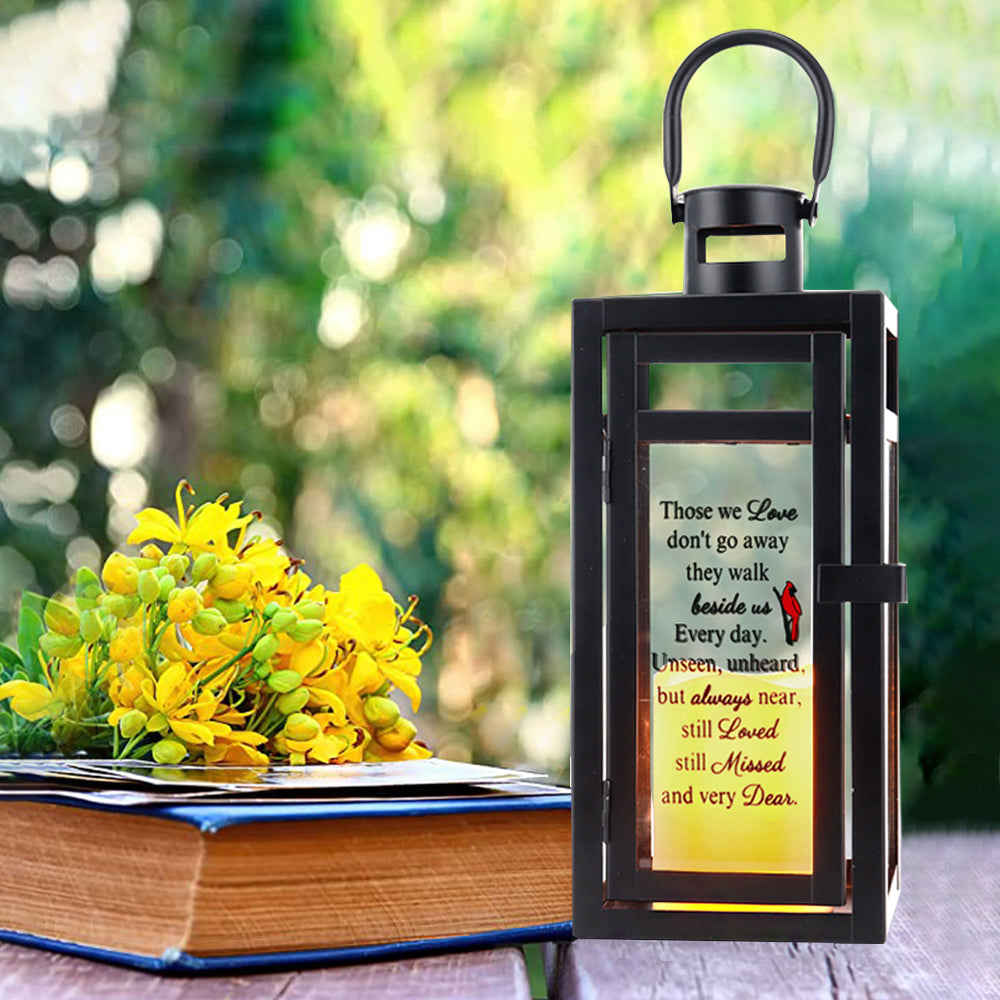 12H Memorial Lantern - Indoor & Outdoor Use (Matte Black)