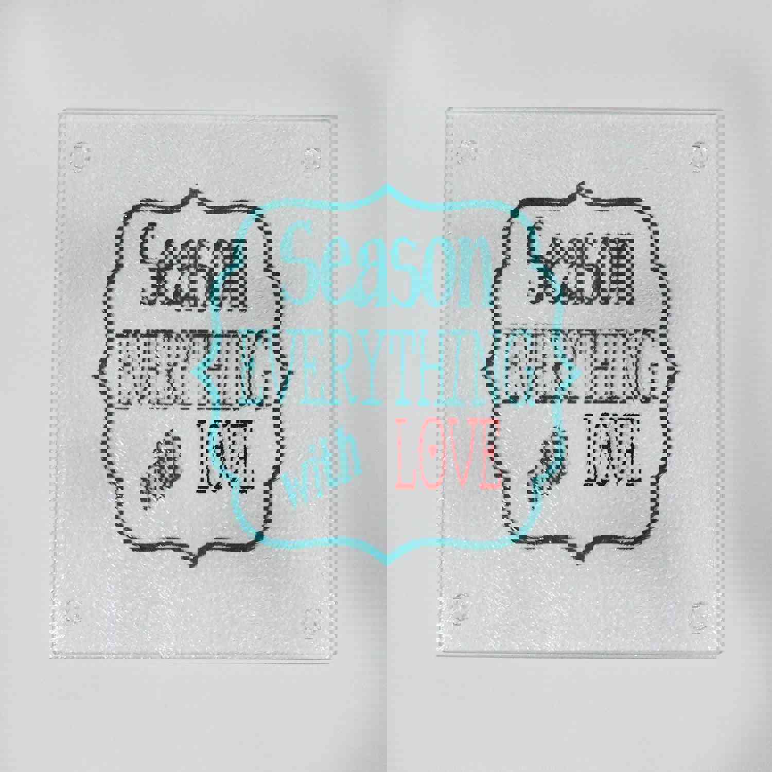 Personalized Season Everything with Love Cutting Board or Trivet - Perfect Kitchen Gift