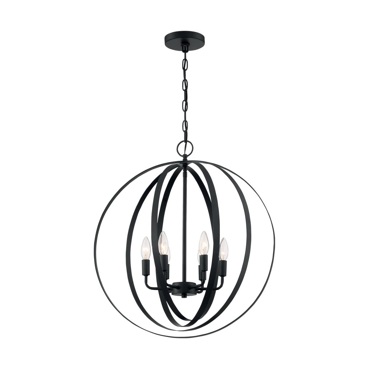 Pendleton 6-Light Pendant - Matte Black Finish