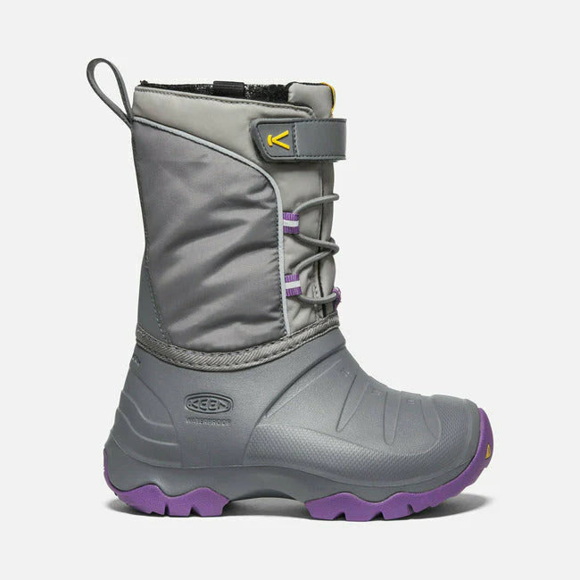 Keen Kids Lumi Waterproof Boot - Street Grey/Royal Lilac