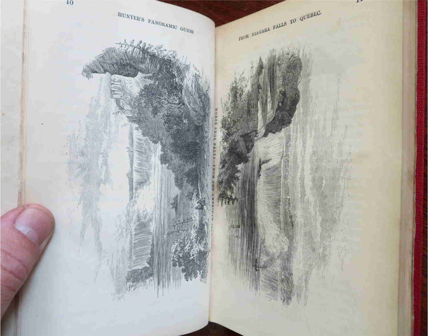 Hunters Panoramic Guide from Niagara Falls to Quebec 1857 Illustrated Book